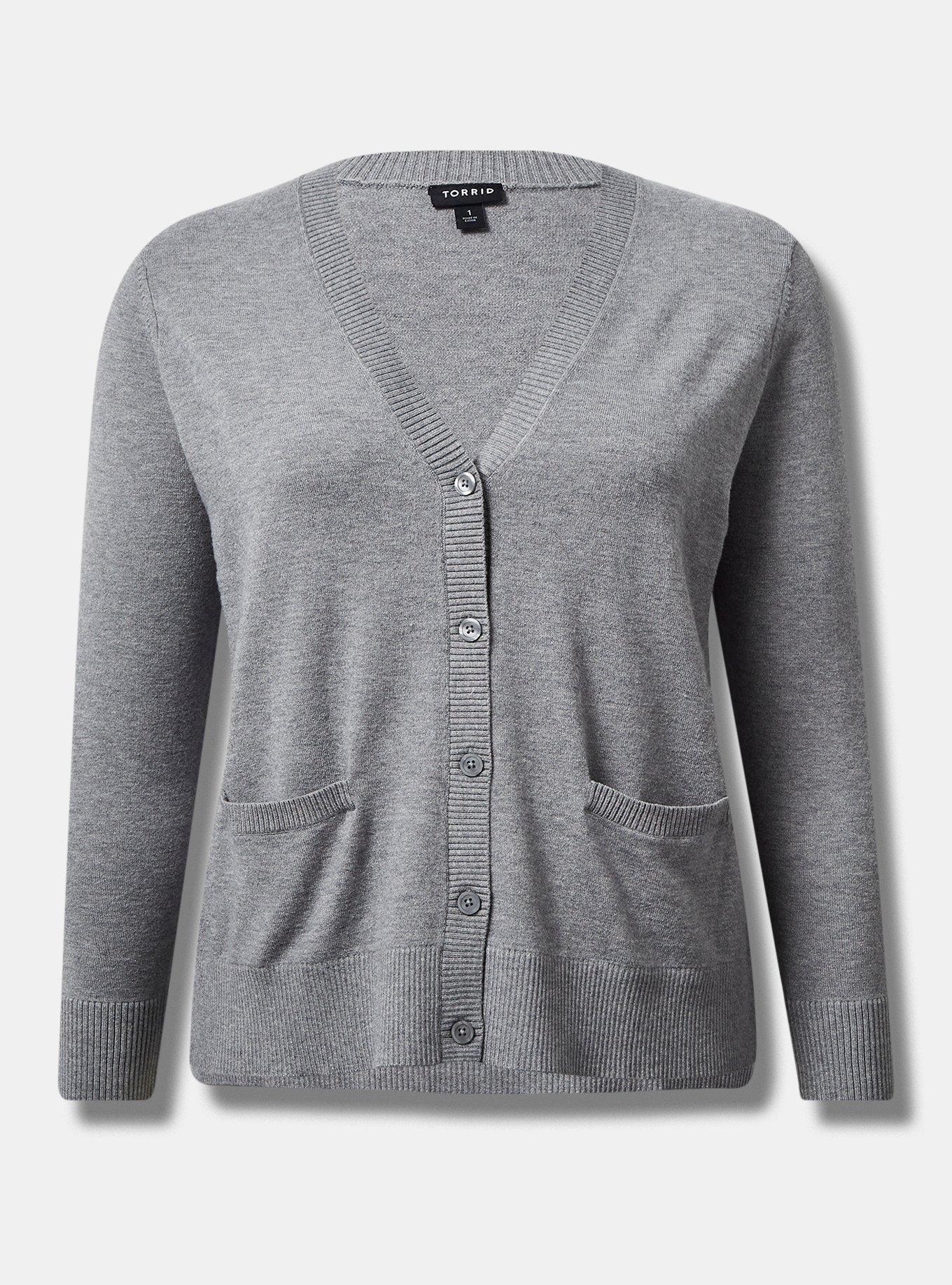 Plus Size - Everyday Soft V-Neck Pocket Cardigan Sweater - Torrid