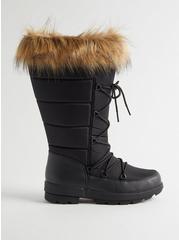 Plus Size Cold Weather Knee Boot (WW), BLACK, alternate
