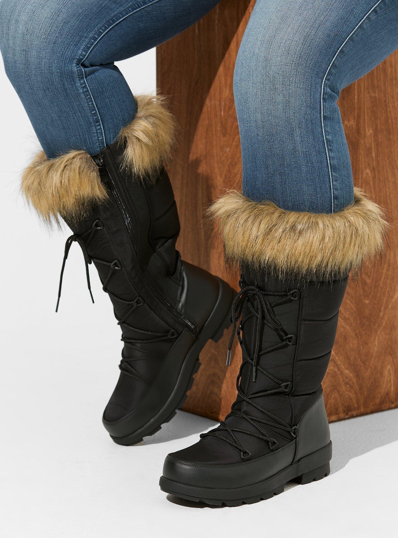 Cold Weather Knee Boot (WW), BLACK, alternate