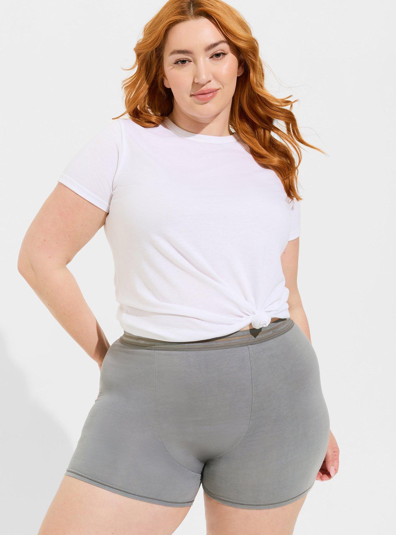 Plus Size - Leakproof Cotton High Rise Shortie Panty - Torrid