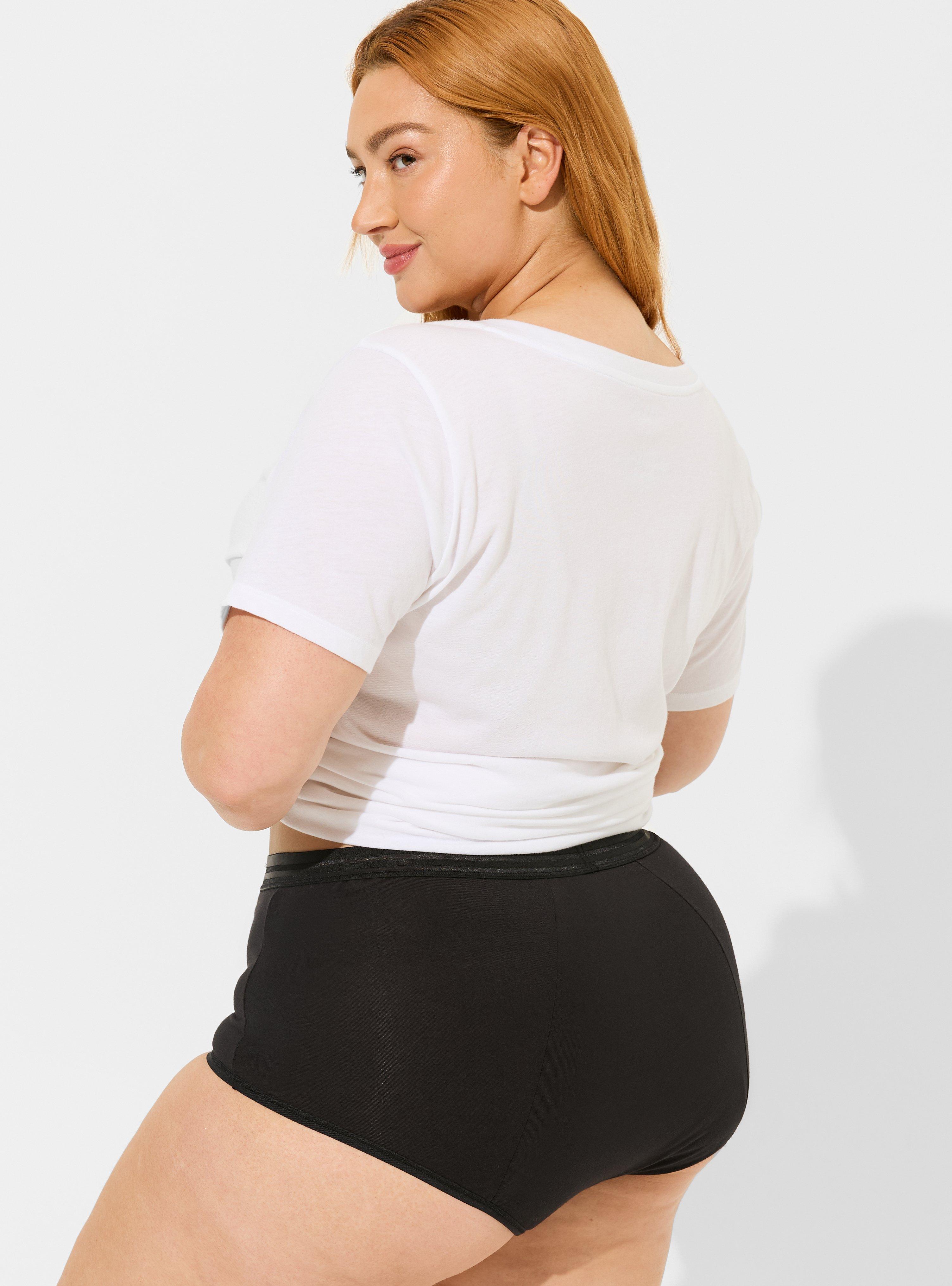 Plus Size - Leakproof Cotton High Rise Shortie Panty - Torrid