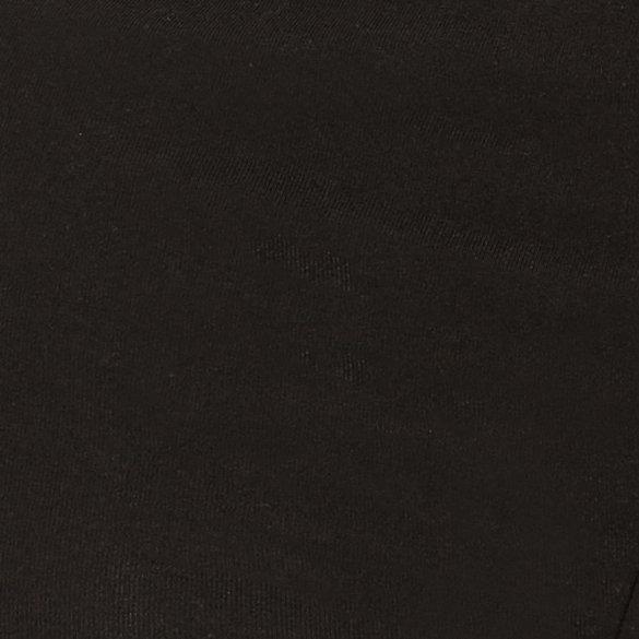 Plus Size Leakproof Cotton Mid-Rise Brief Panty, RICH BLACK, swatch