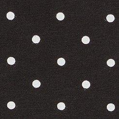 Plus Size Leakproof Cotton Mid-Rise Brief Panty, MIRANDA DOT RICH BLACK, swatch