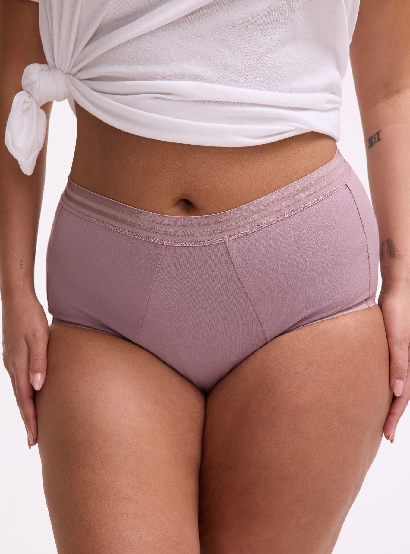 Leakproof Cotton Mid-Rise Brief, TOADSTOOL, alternate