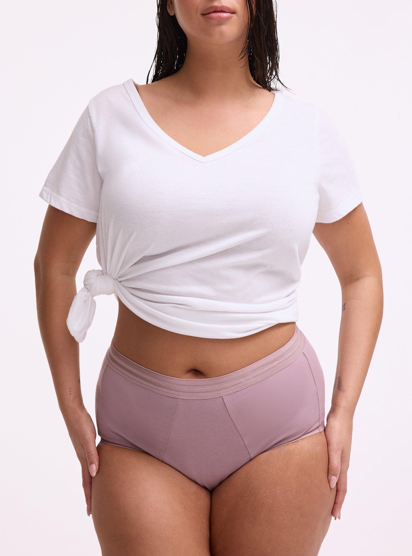 Leakproof Cotton Mid-Rise Brief, TOADSTOOL, alternate