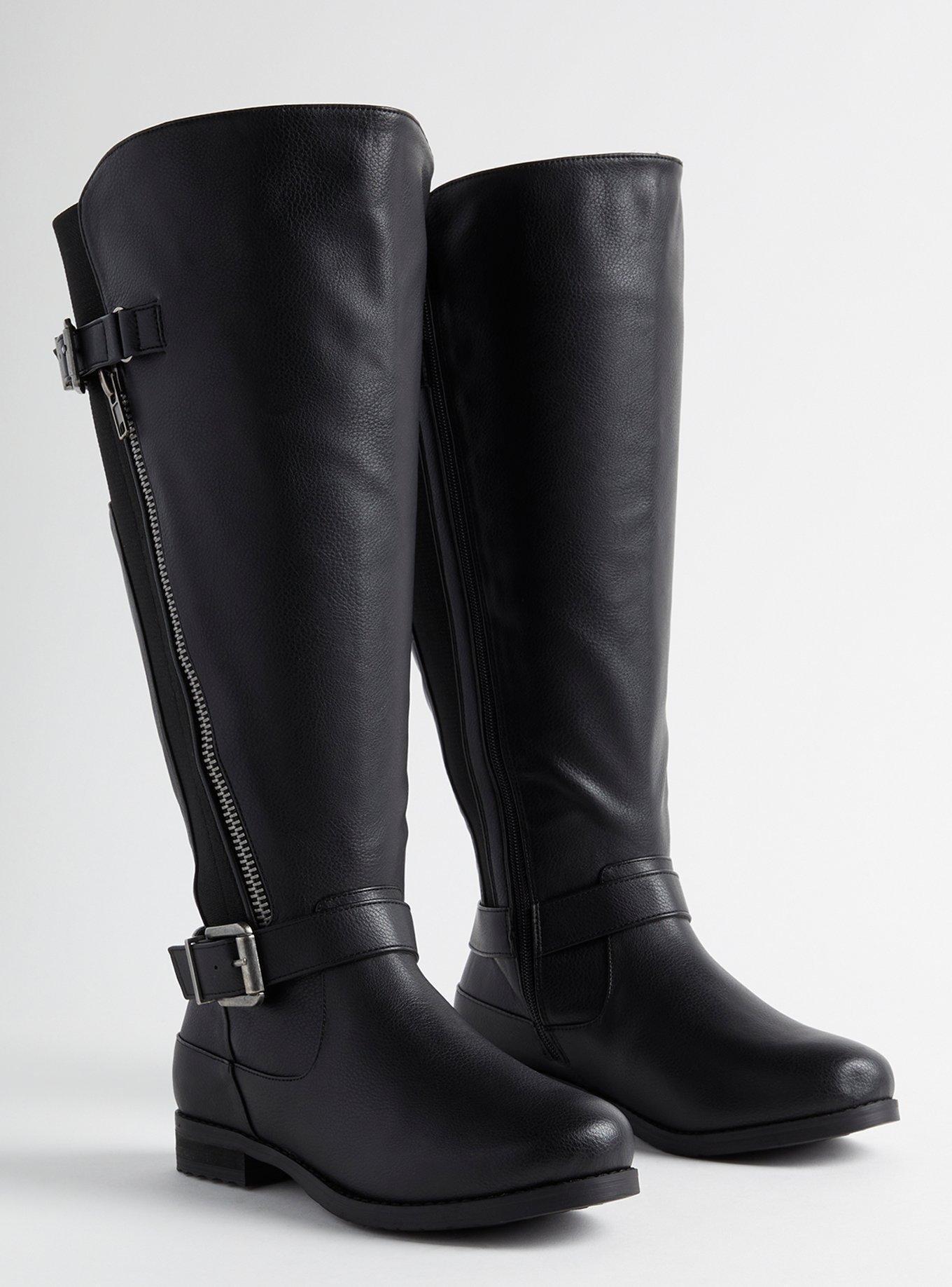 Plus Size Side Buckle Knee Boot WW Torrid