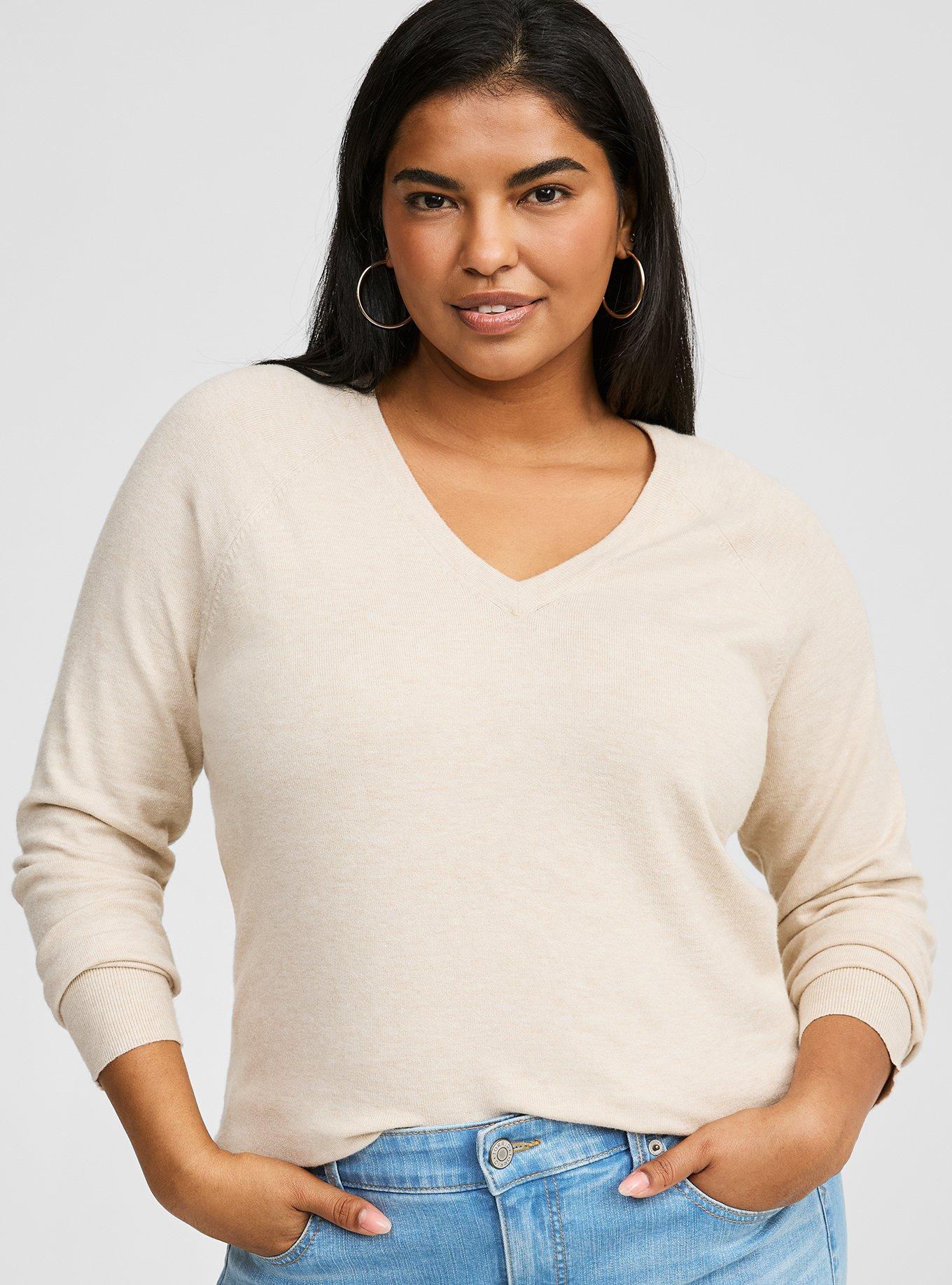 Everyday Soft V-Neck Raglan Sleeve Sweater