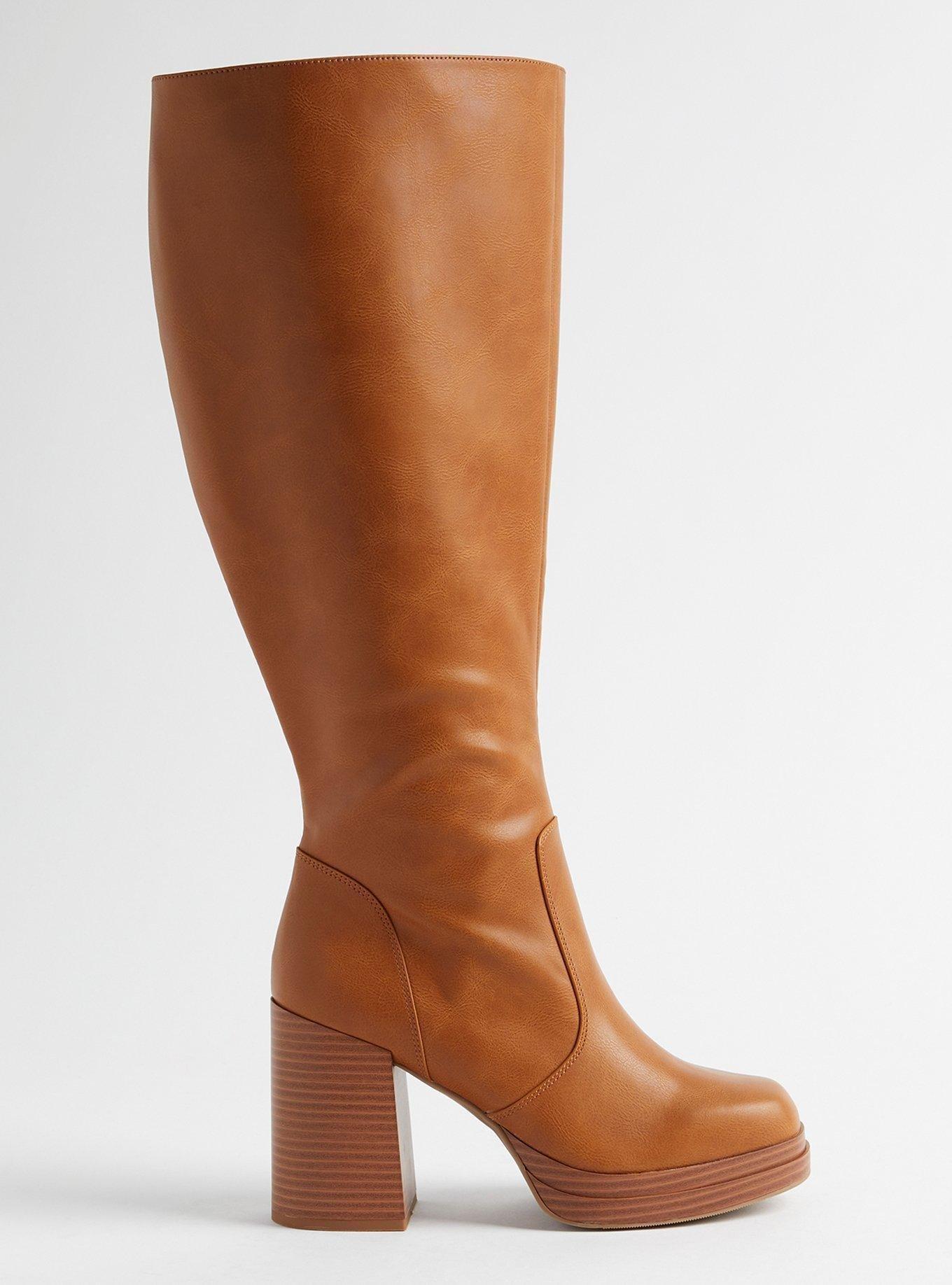 Platform Knee Boot (WW), TAN BEIGE, alternate