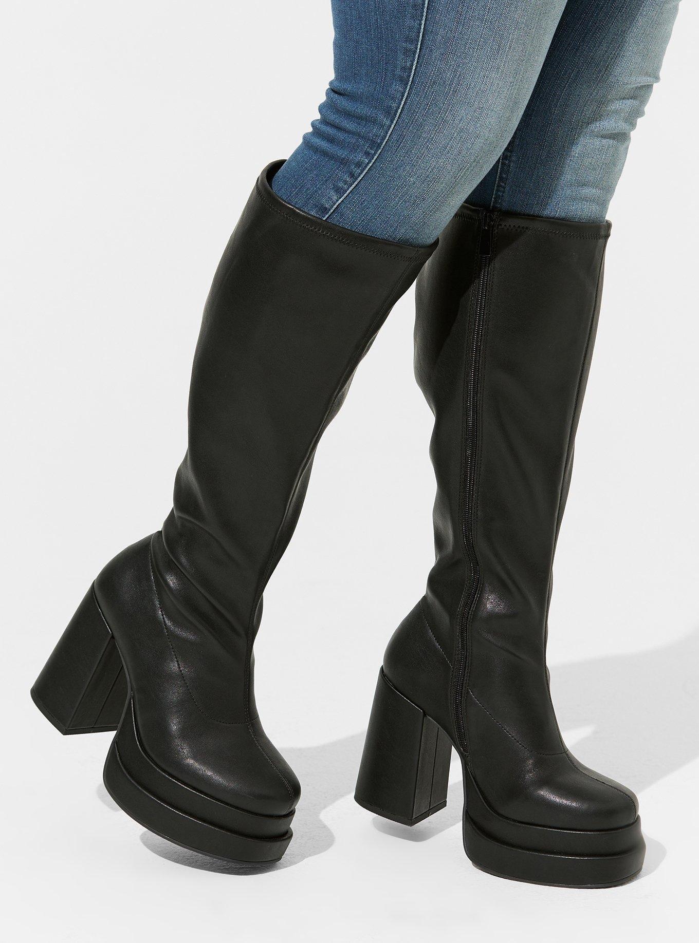 Stretch platform boots sale