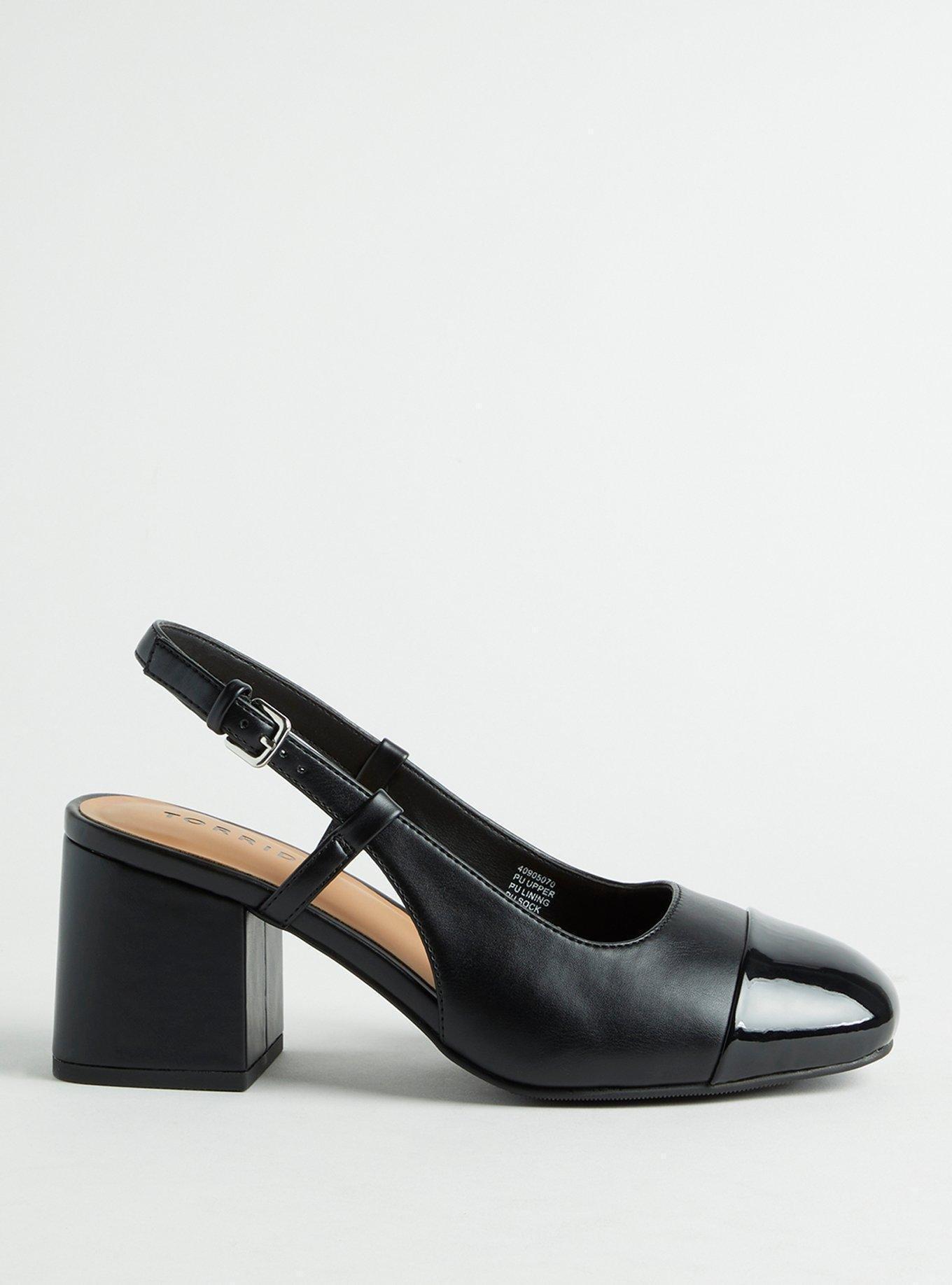 slingback block heel
