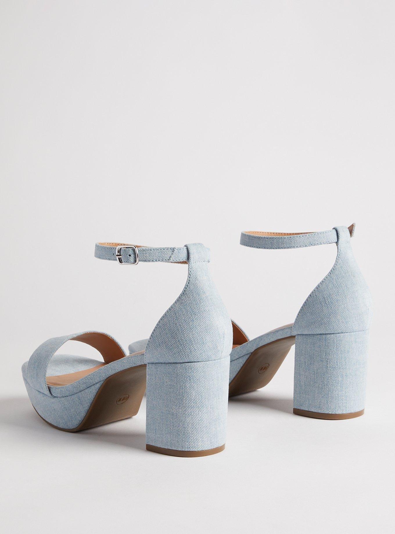 white block heels for women