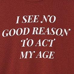 No Good Reason Everyday Crew Neck Tee, MADDER BROWN, swatch