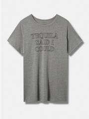 Tequila Said I Could Everyday Crew Neck Tee, HEATHER GREY, hi-res
