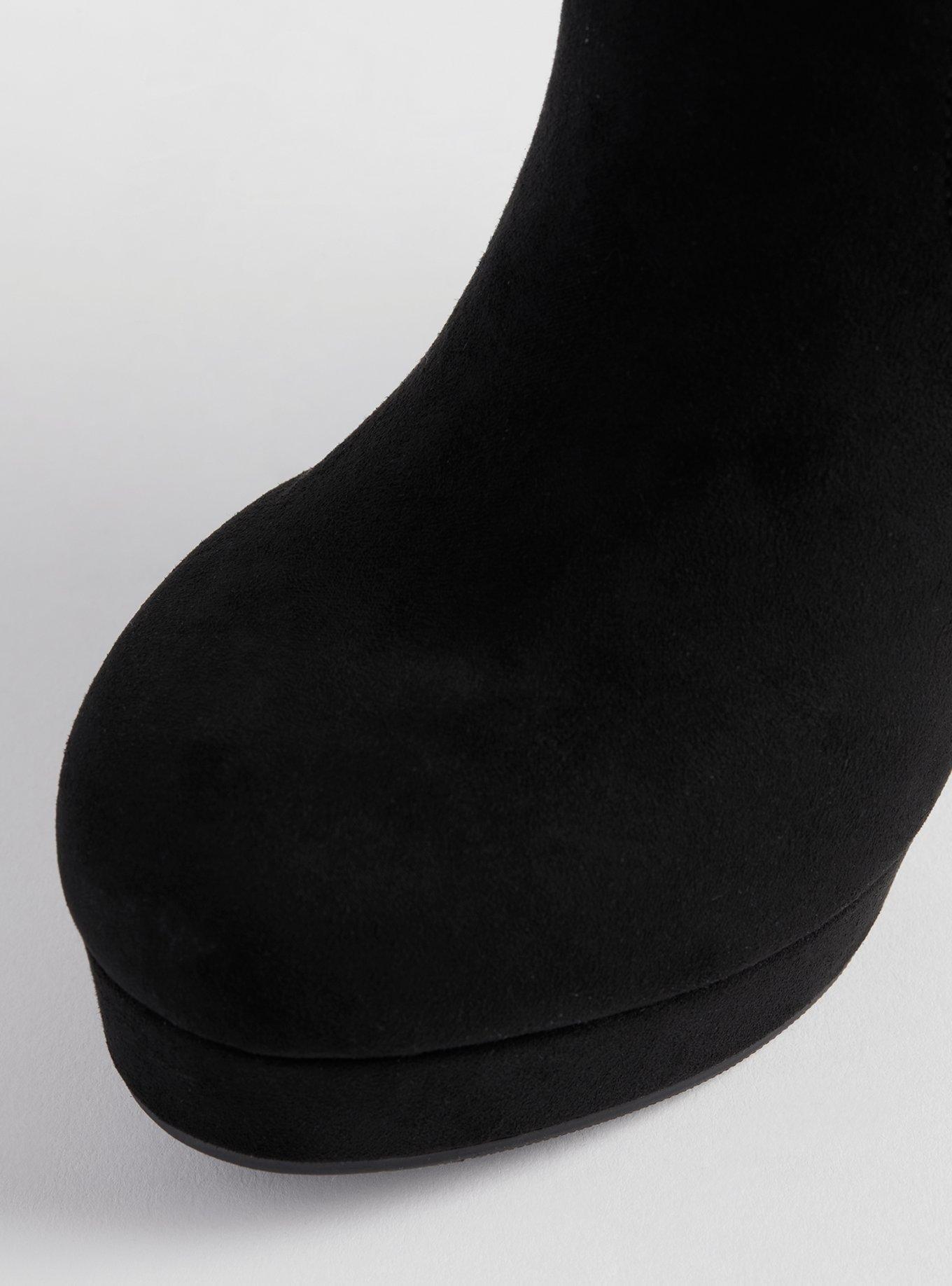 Laceup Back Platform Stiletto Over-The-Knee Boot (WW)