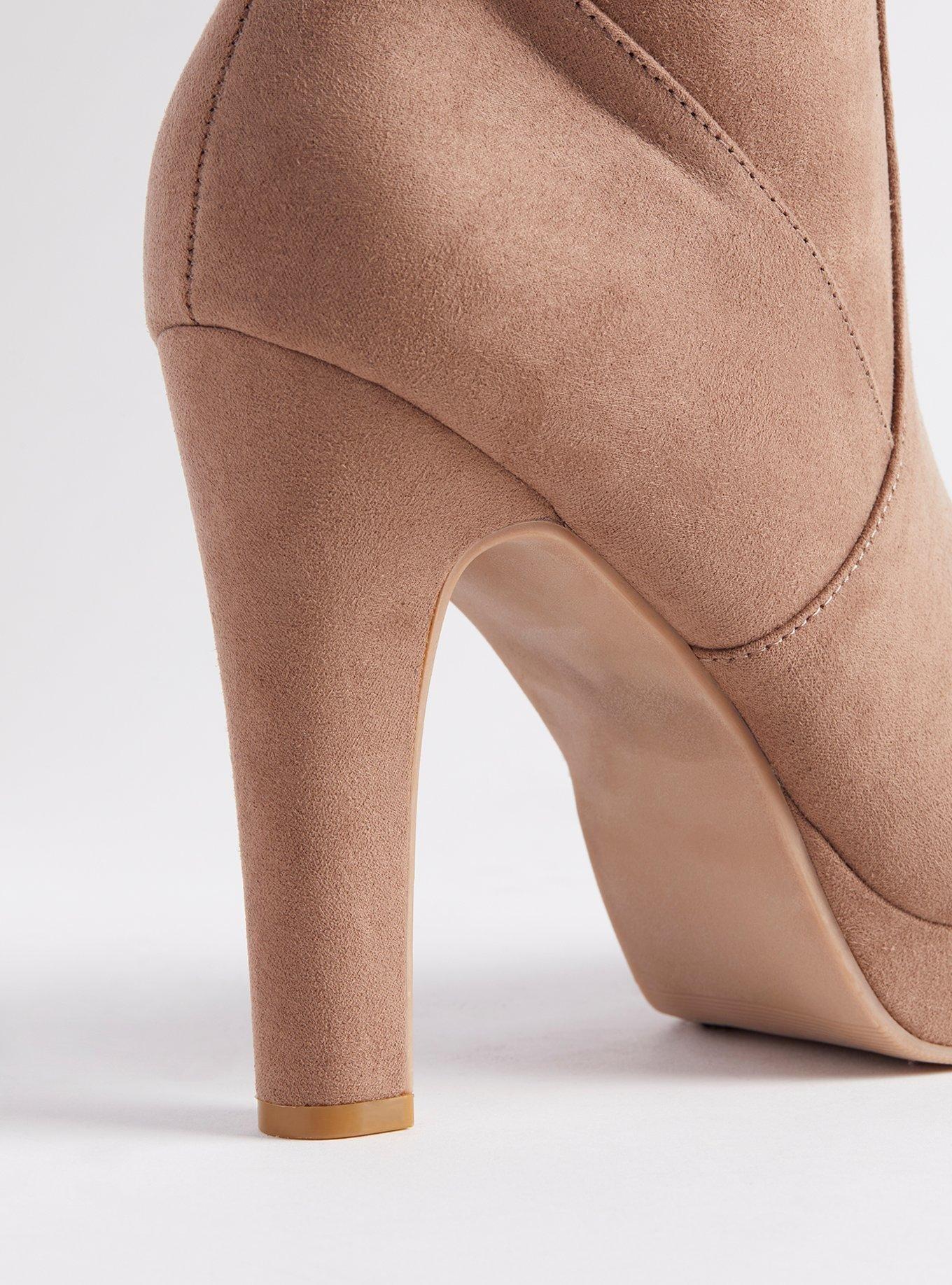 layered stiletto boot