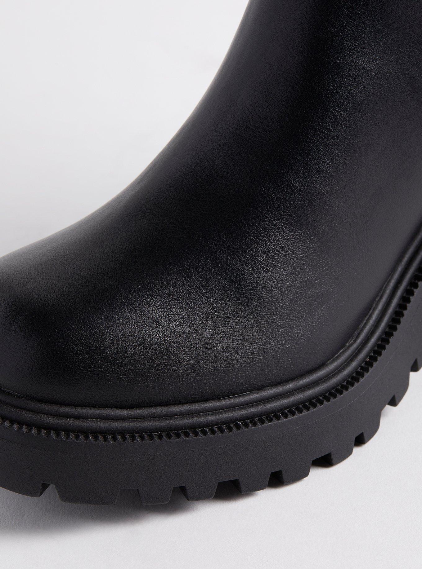 Lug Sole Chelsea Knee Boot (WW)