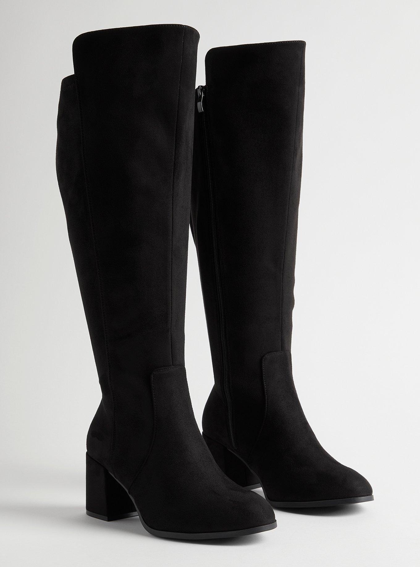 Block heel stretch boots hotsell