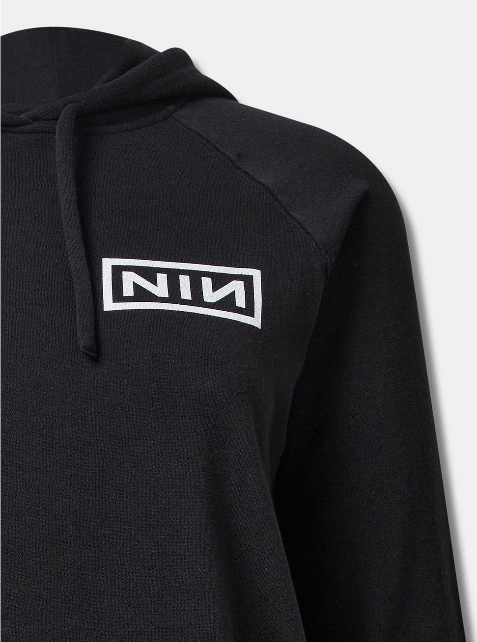 Nine Inch Nails Cozy Fleece Hoodie, DEEP BLACK, alternate