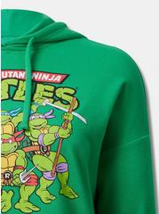 Teenage Mutant Ninja Turtles Cozy Fleece Drop Shoulder Hoodie, GREEN, alternate