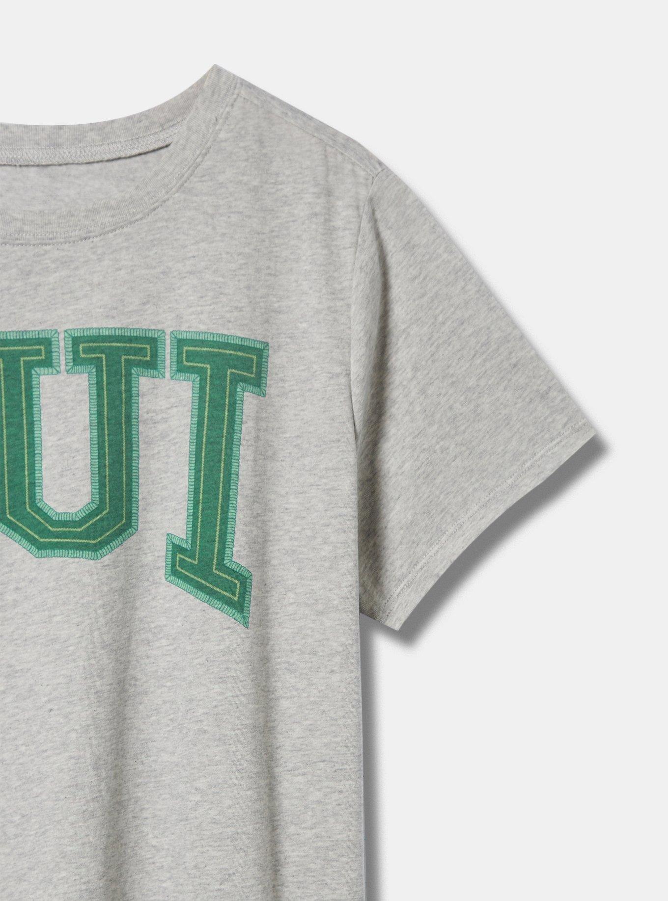 Oui Classic Fit Cotton Crew Neck Tee