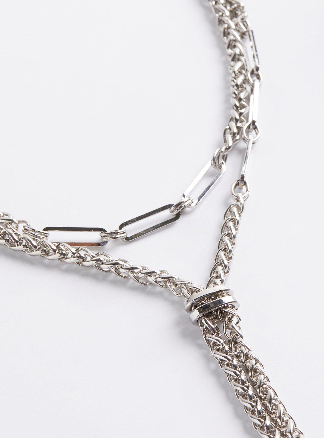 Plus Size - Link Layered Y Neck Necklace - Torrid