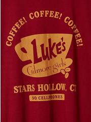 Gilmore Girls Luke's Diner Classic Fit Cotton Ringer Tee, RHUBARB, alternate