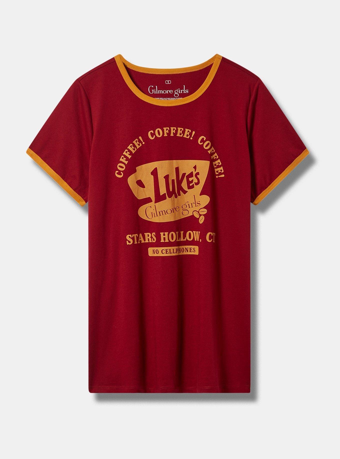 Plus Size - Gilmore Girls Luke's Diner Classic Fit Cotton Ringer Tee -  Torrid