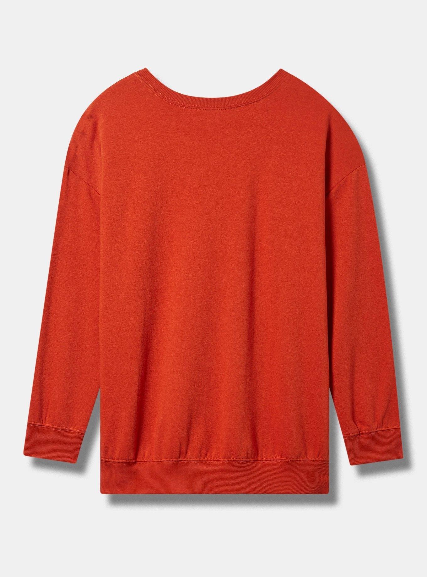 Plus Size Schitt's Creek Cozy Fleece Drop Shoulder Crew Sweatshirt, ROOIBOS TEA, alternate