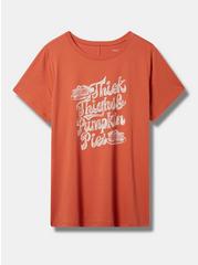 Thick Thighs & Pumpkin Pies Vintage Cotton Crew Neck Tee, GINGER SPICE, hi-res