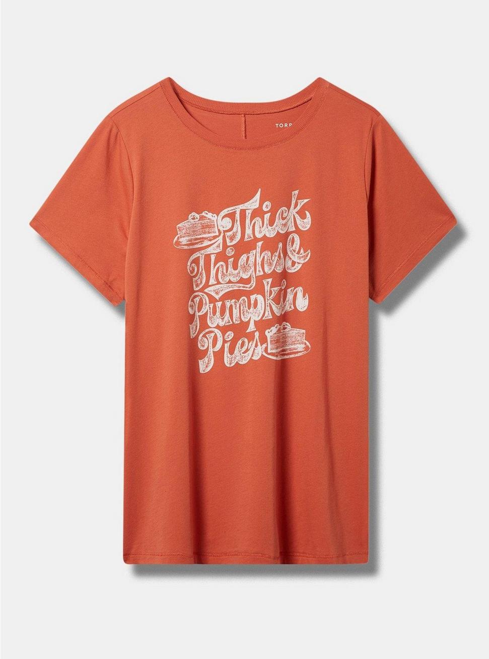 Thick Thighs & Pumpkin Pies Vintage Cotton Crew Neck Tee, GINGER SPICE, hi-res