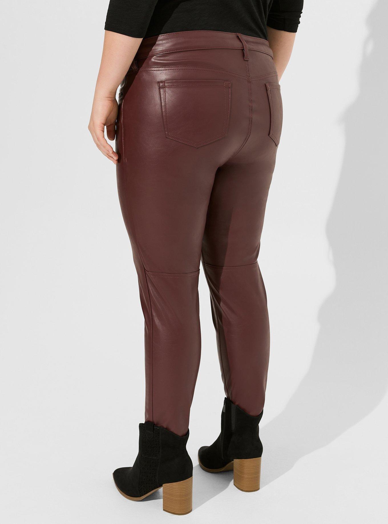 Lands' End Women's Plus Size Active 5 Pocket Pants - 1x - Rich Burgundy :  Target