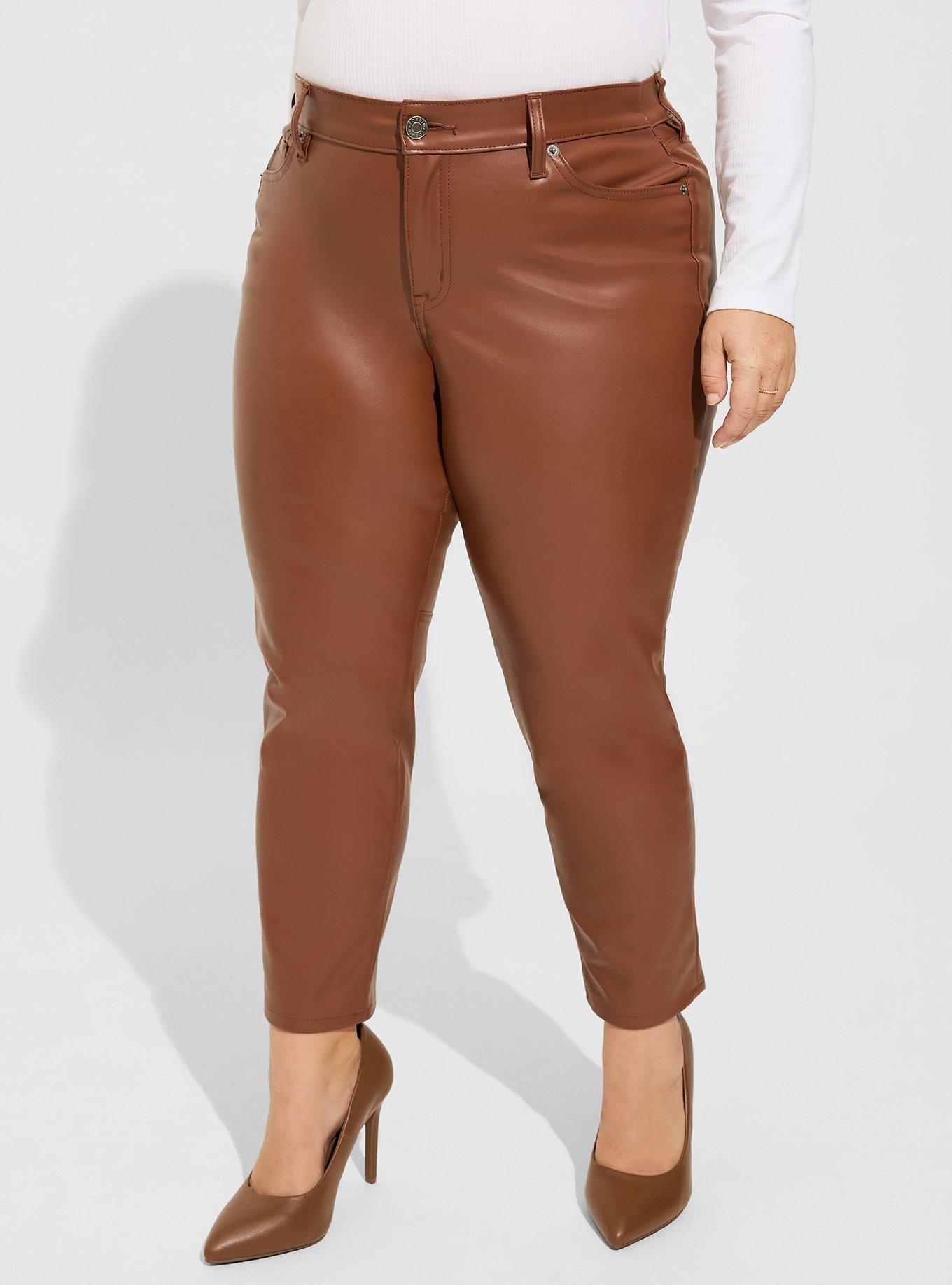 Lulu's, Pants & Jumpsuits, Burgundy Leather Pants