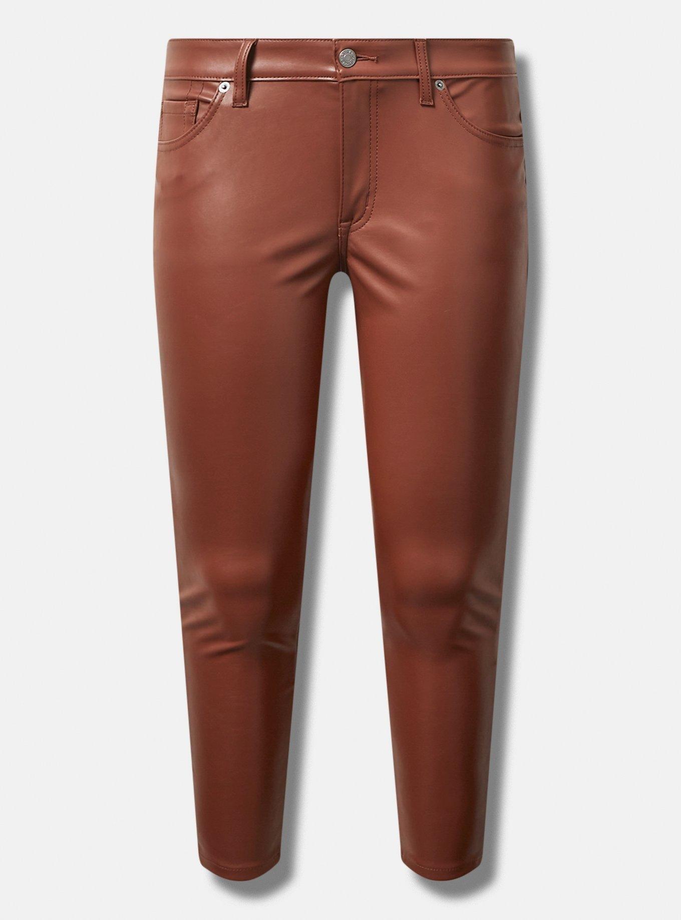 Plus Size - Perfect Skinny Faux Leather Mid Rise Pant - Torrid