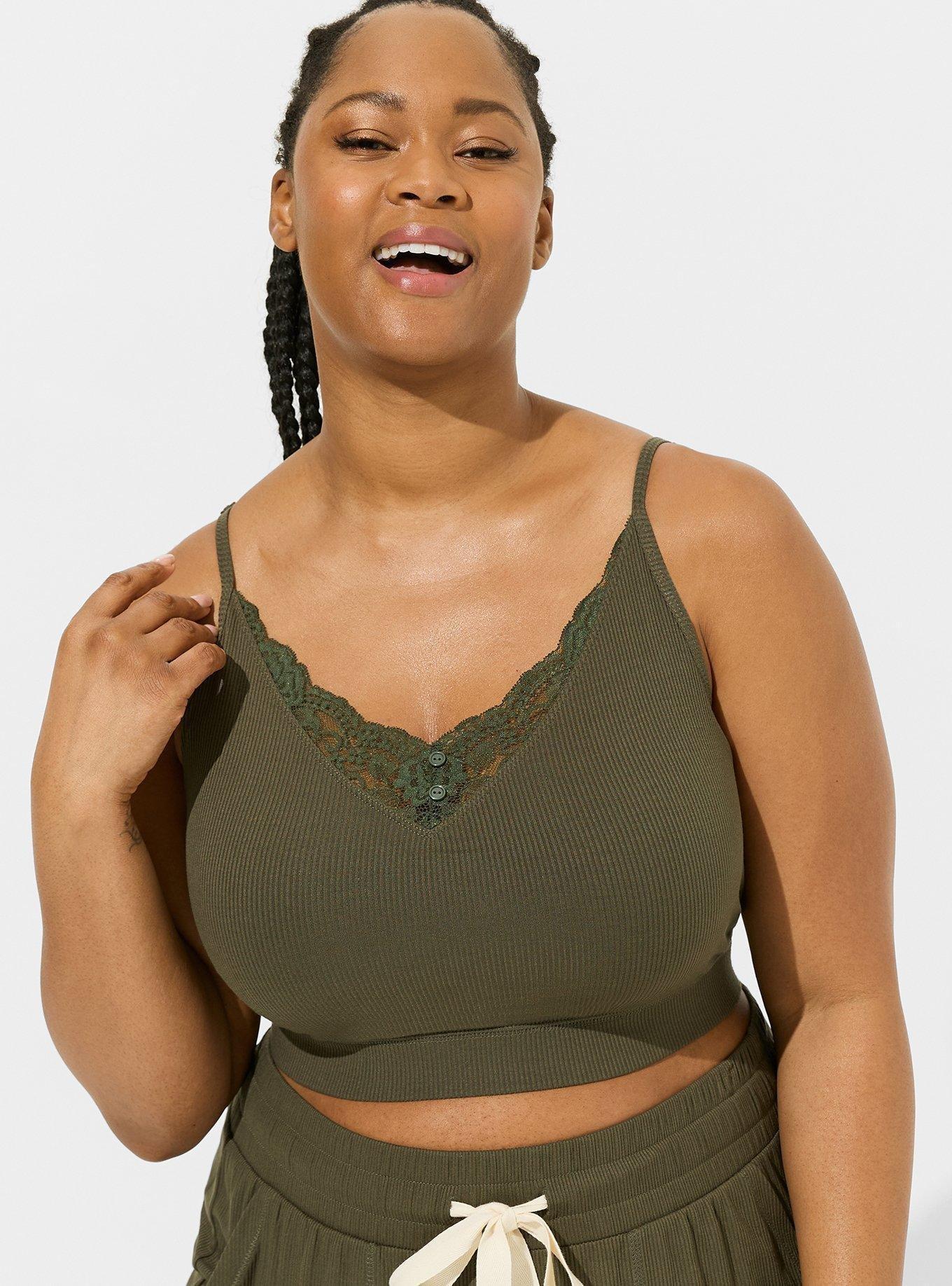 Plus Size - Super Soft Rib Lounge Crop Cami - Torrid