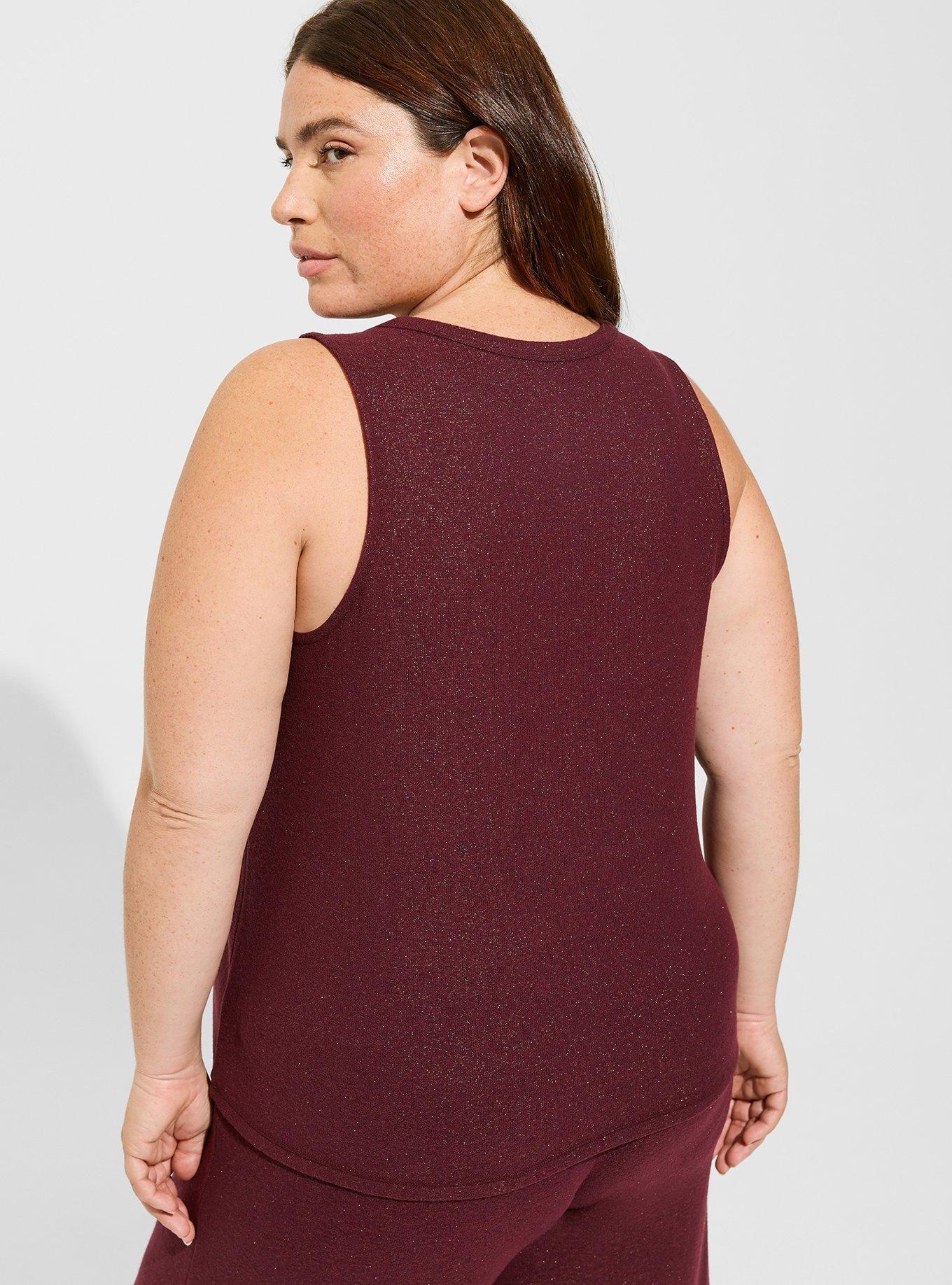 Supersoft Plush Lounge Tank, WINETASTING GOLD SHIMMER, alternate
