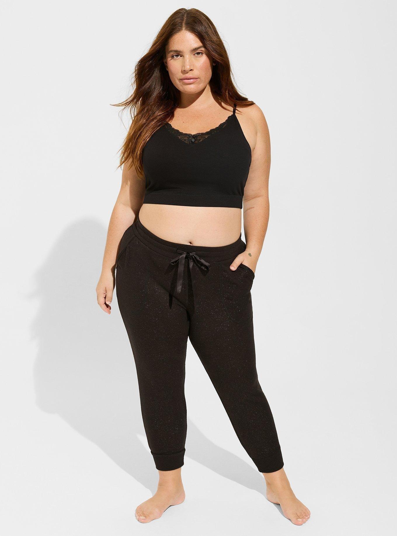 Women's Perfectly Cozy Jogger Pants - Stars Above™ Green 3X