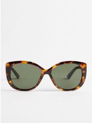Plus Size Oval Cateye Smoke Lens Sunglasses, , hi-res