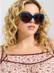 Plus Size Oversized Cateye Sunglasses, , alternate