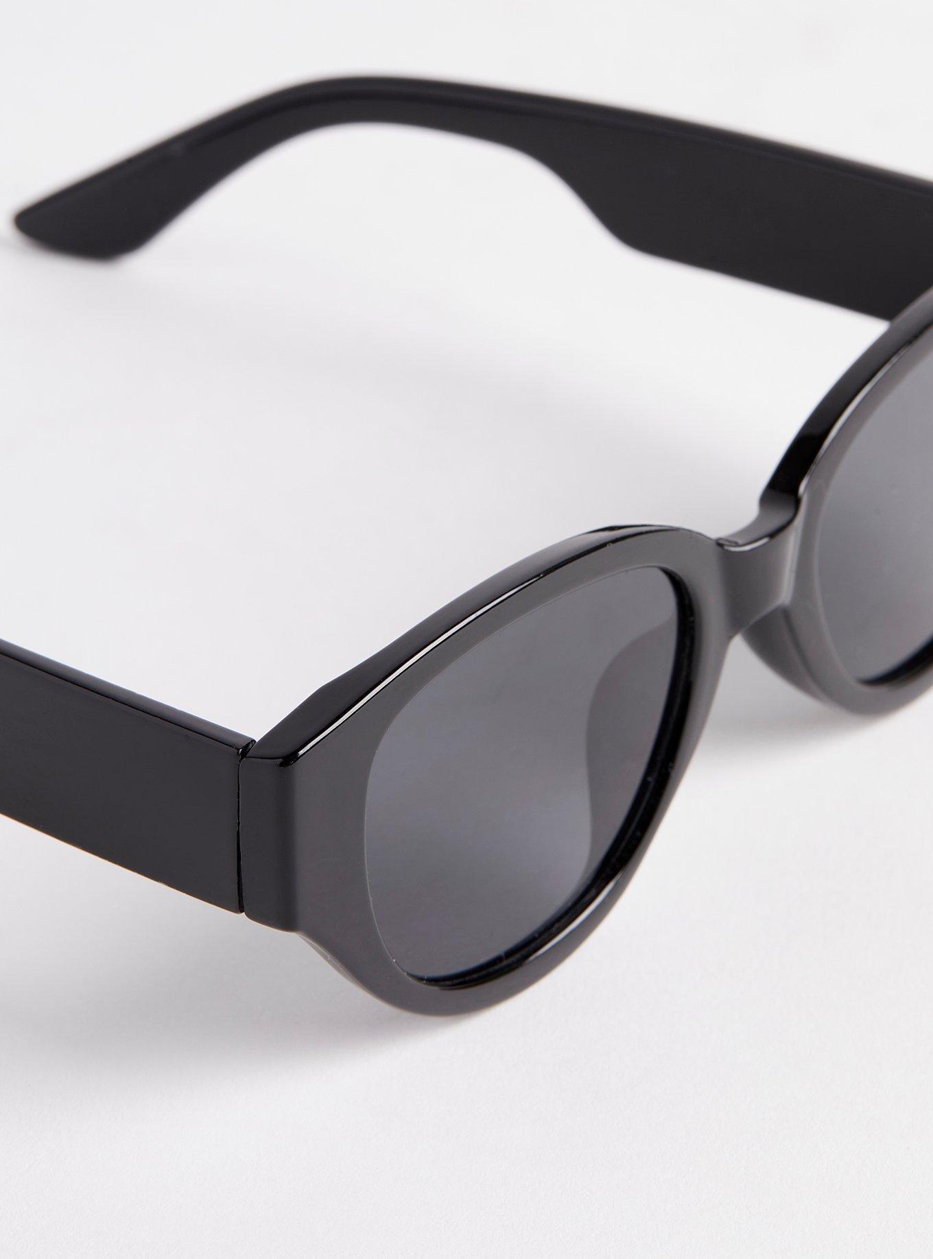 Plus Size Angular Cateye Smoke Lens Sunglasses Torrid