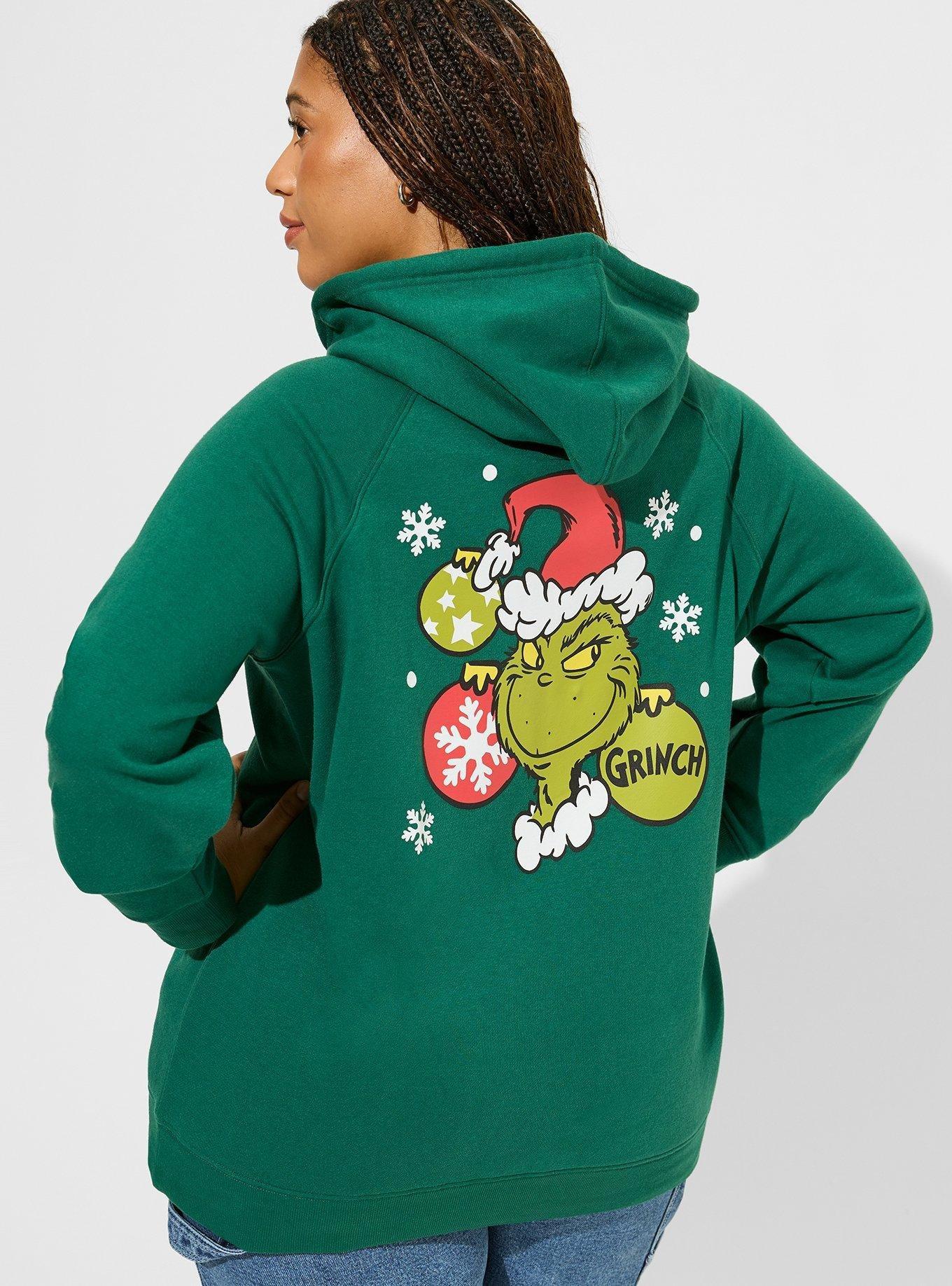Plus Size - The Grinch Christmas Cozy Fleece Hoodie - Torrid