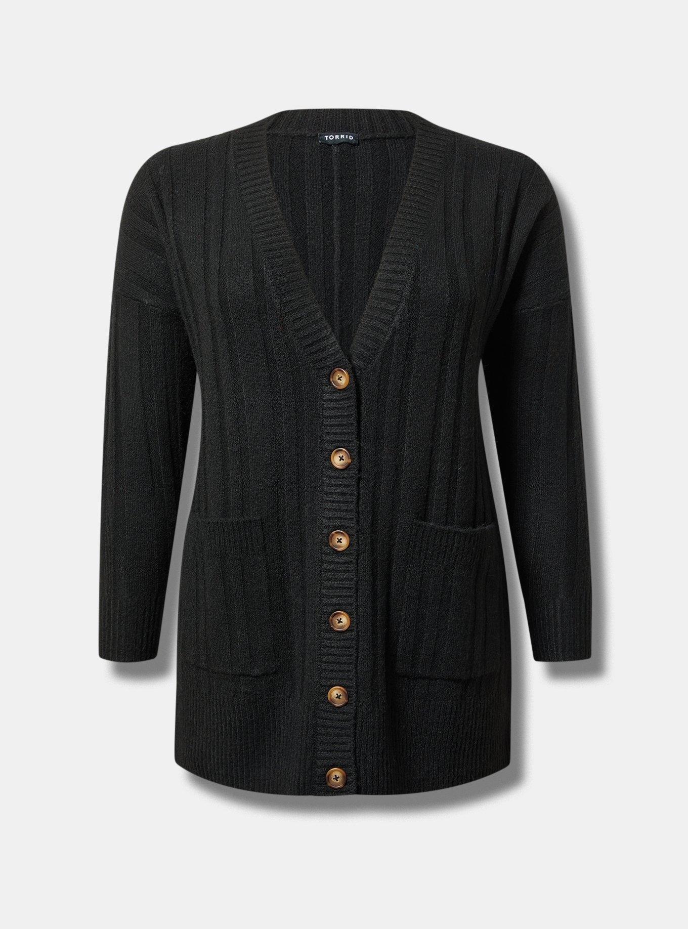 Plus Size Vegan Cashmere Boyfriend Cardigan Sweater Torrid
