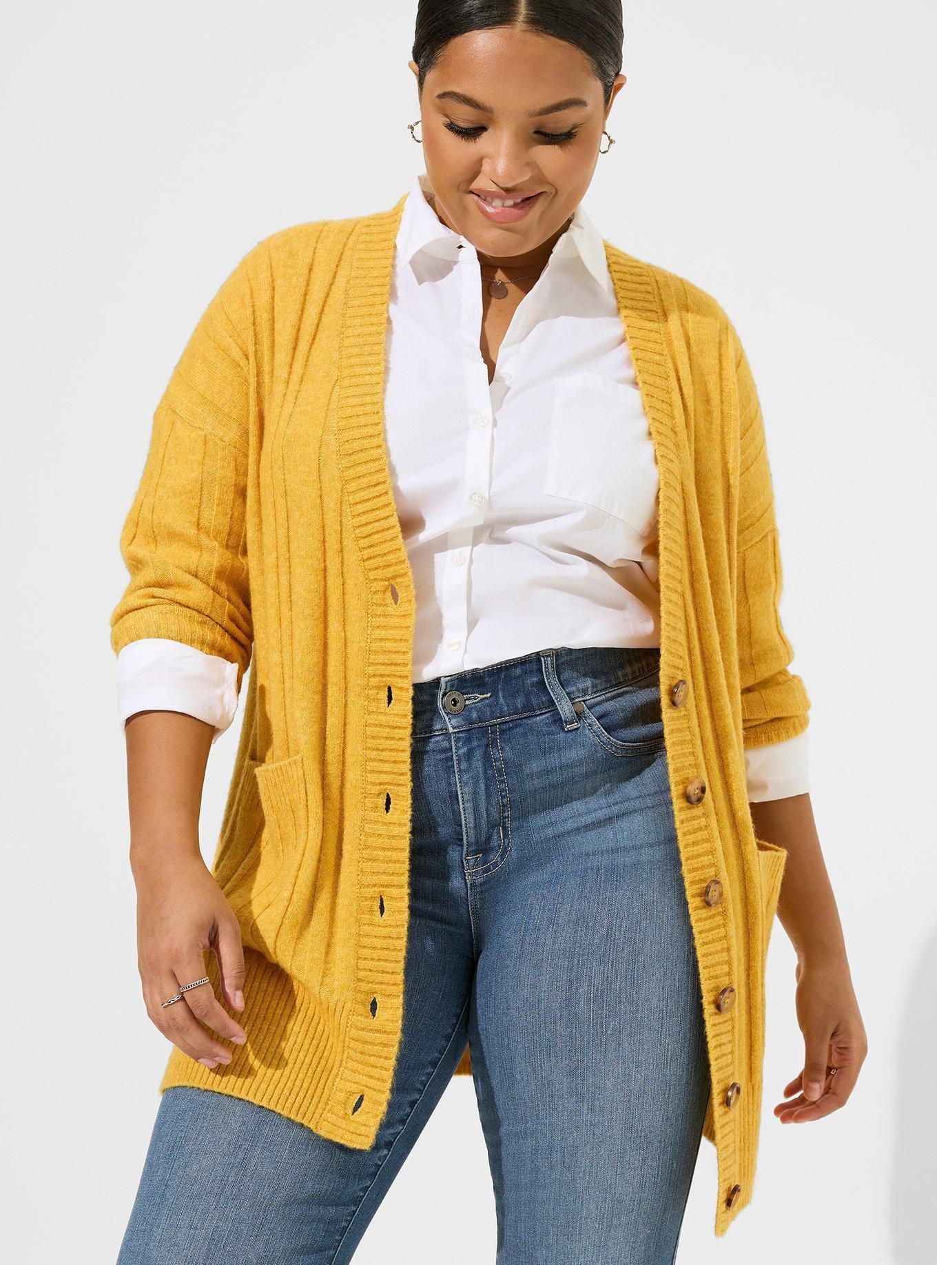 Plus Size - Vegan Cashmere Boyfriend Cardigan Sweater - Torrid