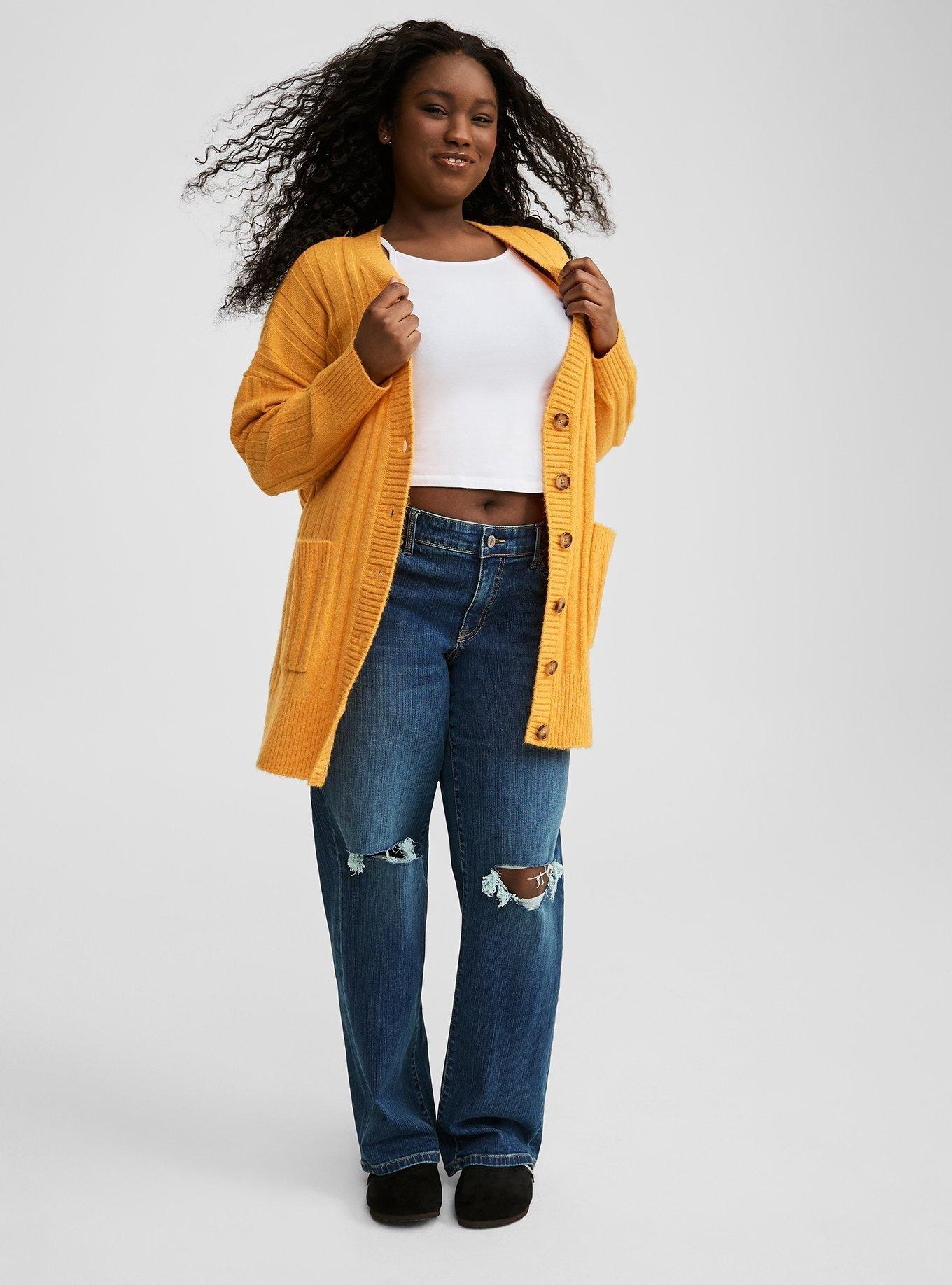 Vegan Cashmere Boyfriend Cardigan Sweater