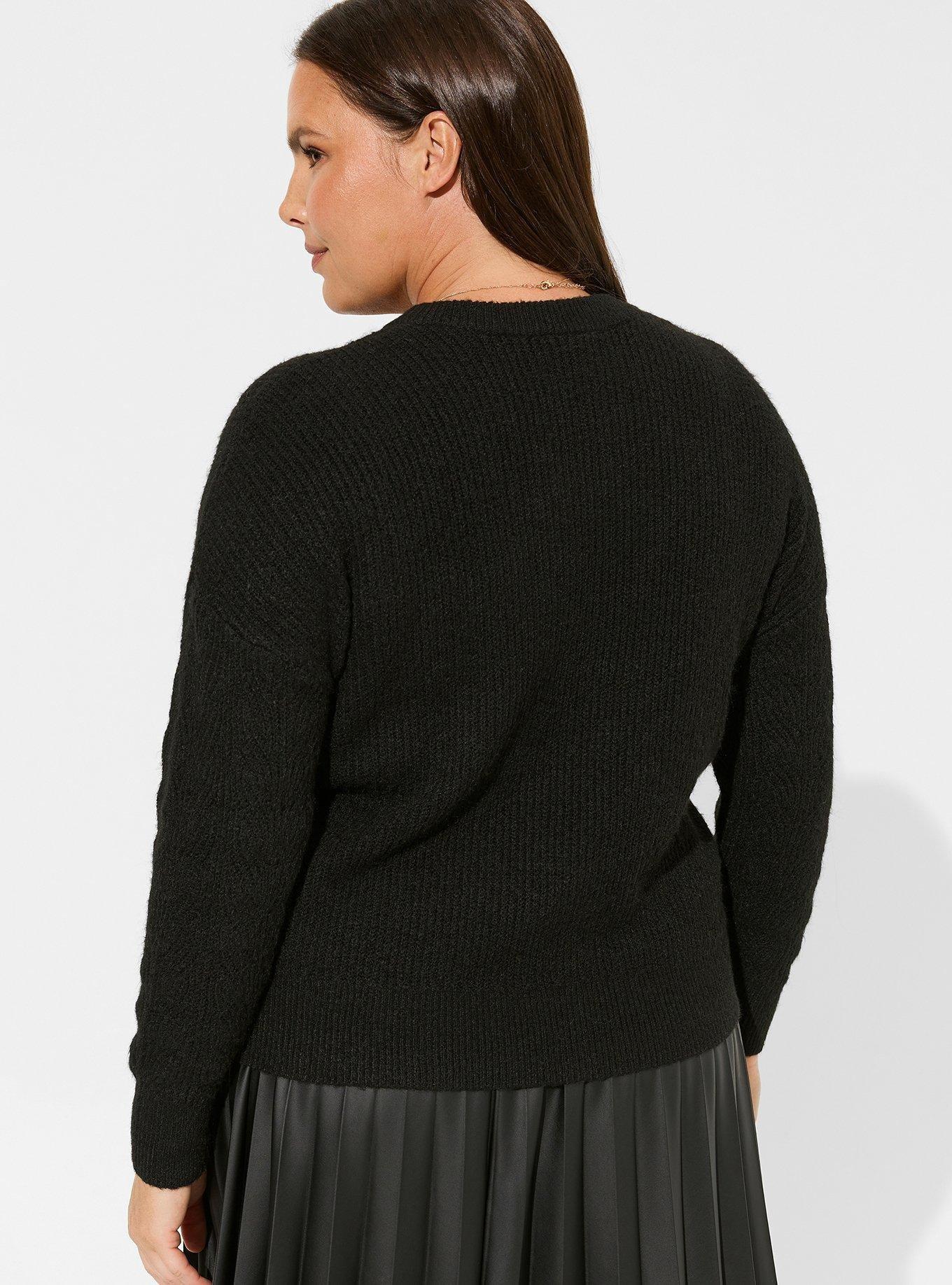 Khaki Cable Knit Sweater - Regular & Plus – Urban Boutique