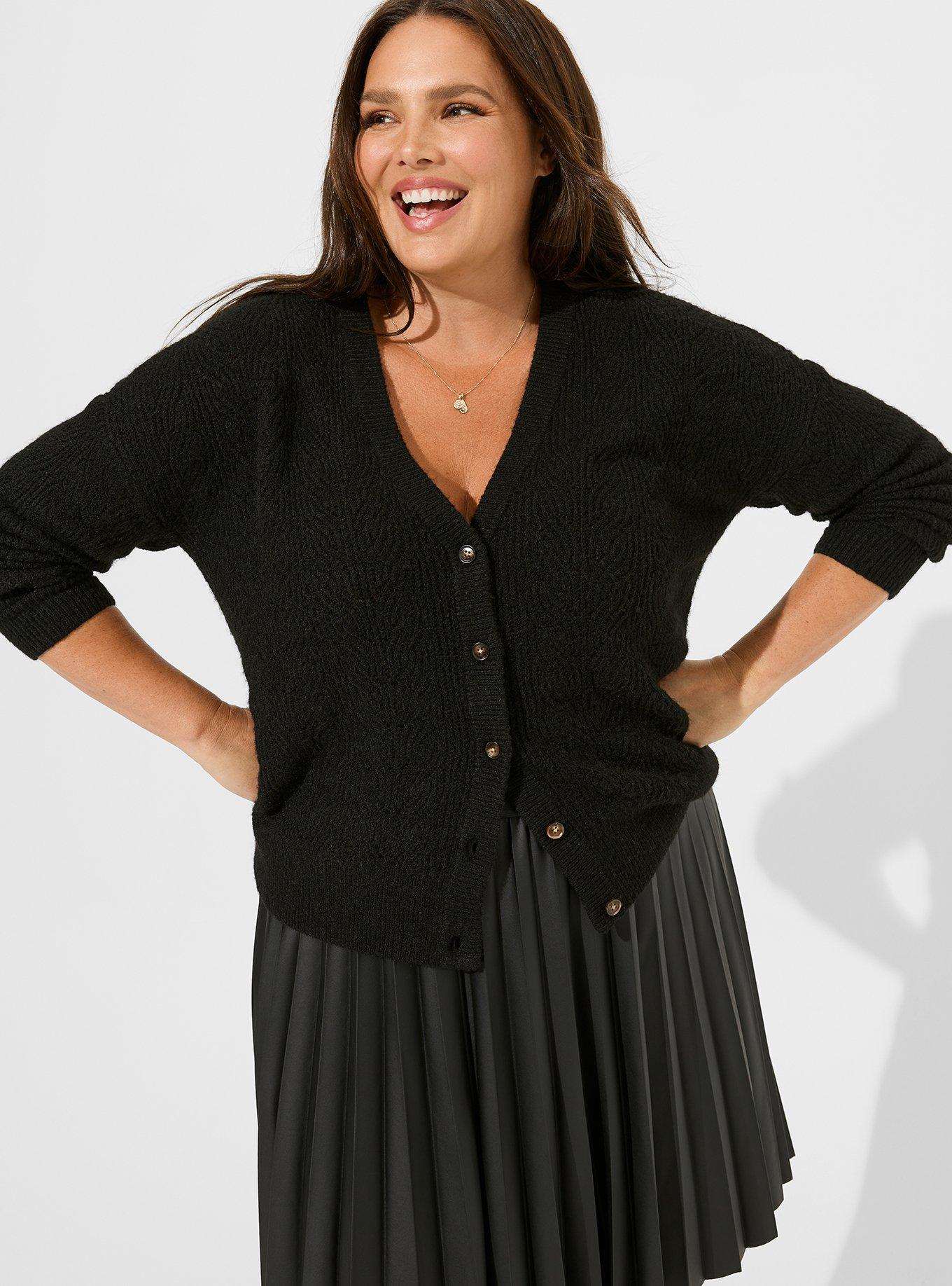 Women's plus size cashmere on sale sweaters