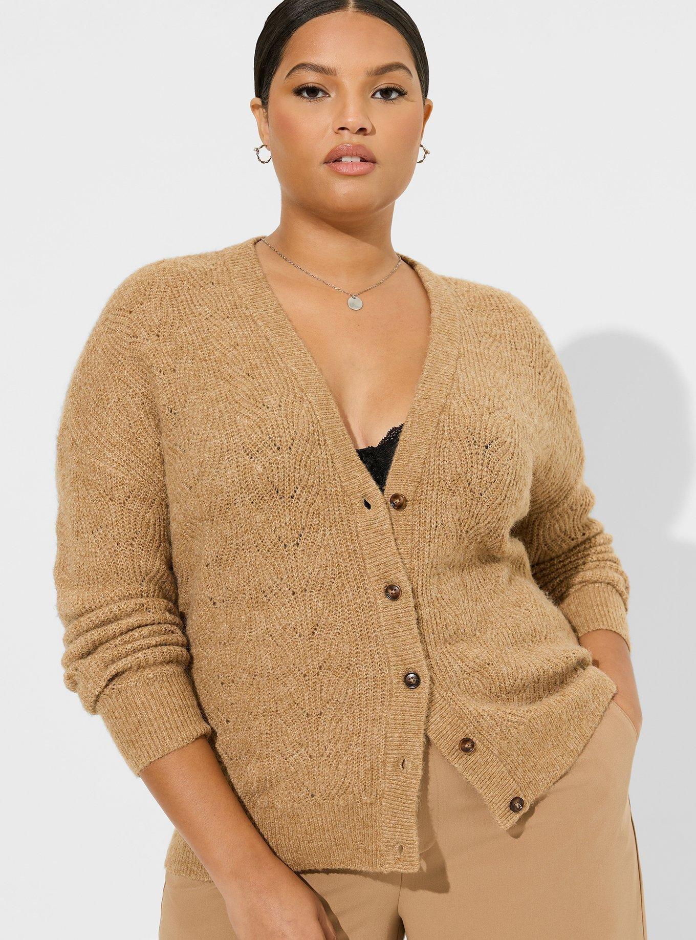 Edwards Ladies' Jersey Knit Acrylic Cardigan