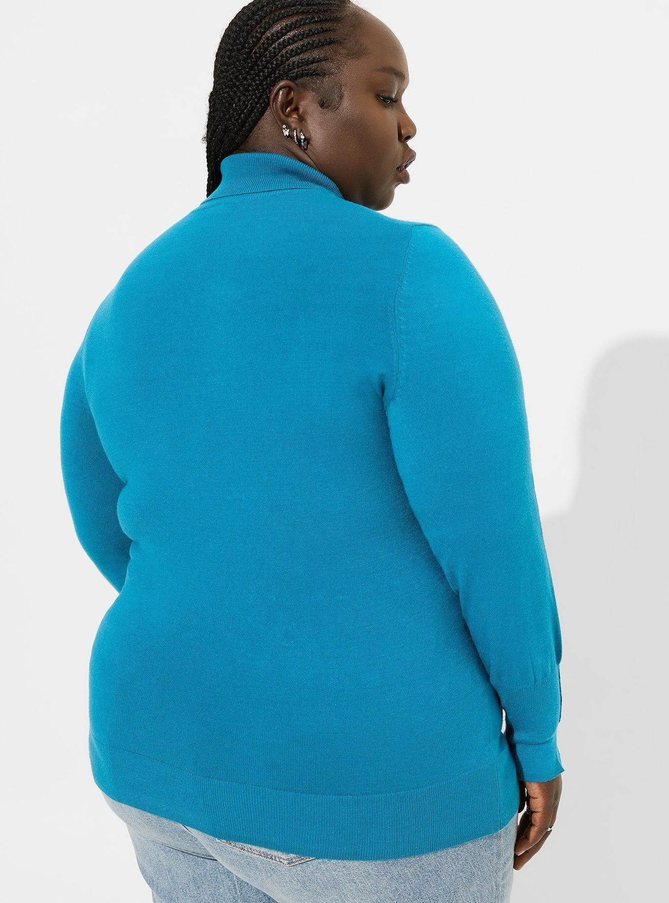 Plus size teal on sale cardigan