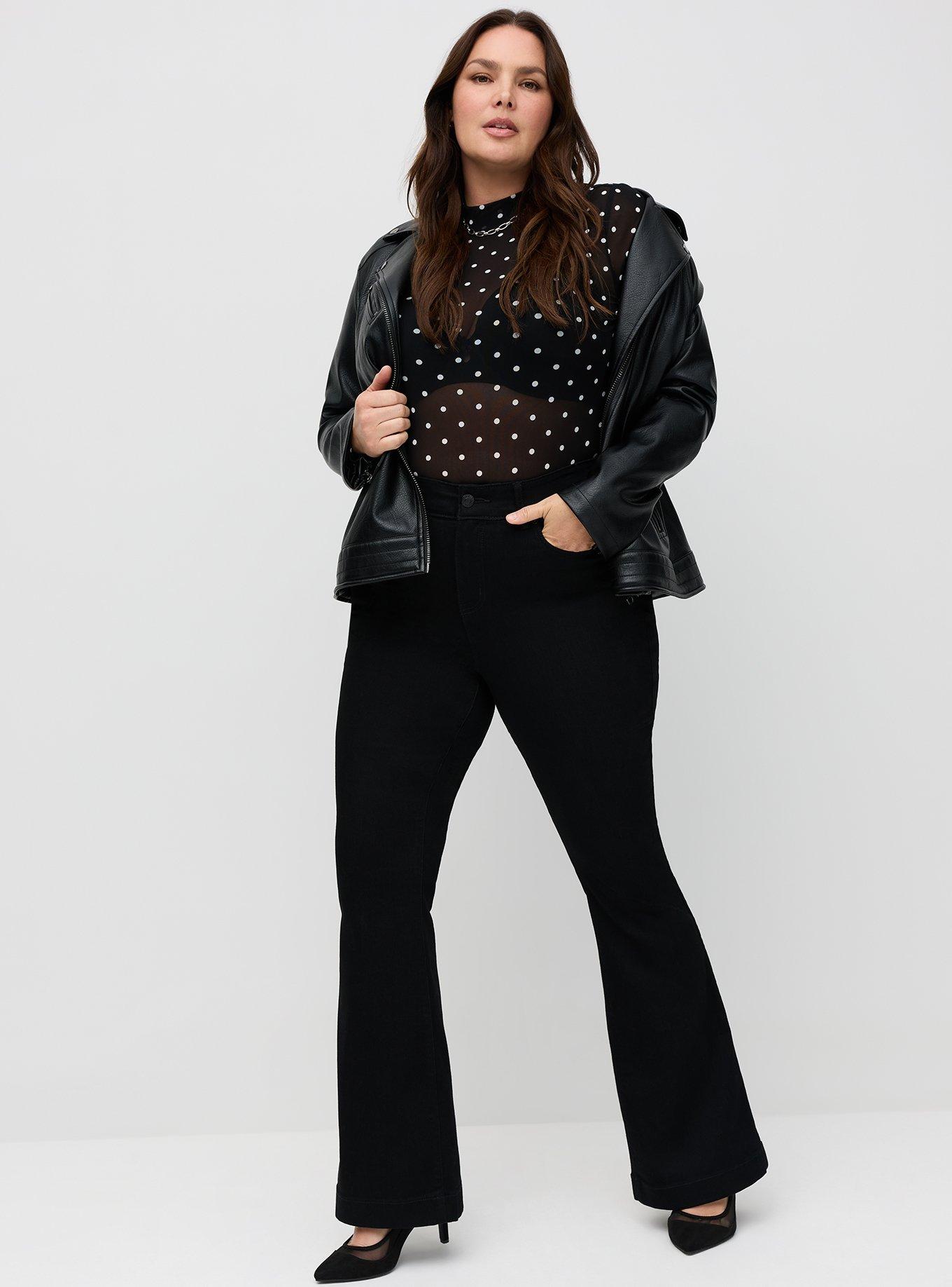 Mesh Mock Neck Long Sleeve Top