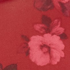 Mesh Mock Neck Long Sleeve Top, ODE FLORAL BURGUNDY, swatch