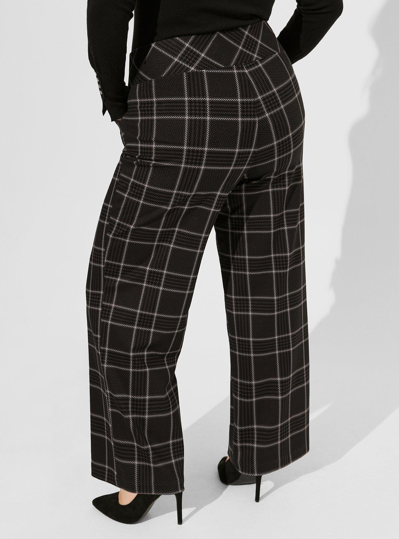 HUE Glen Plaid Pull-On Trouser Leggings